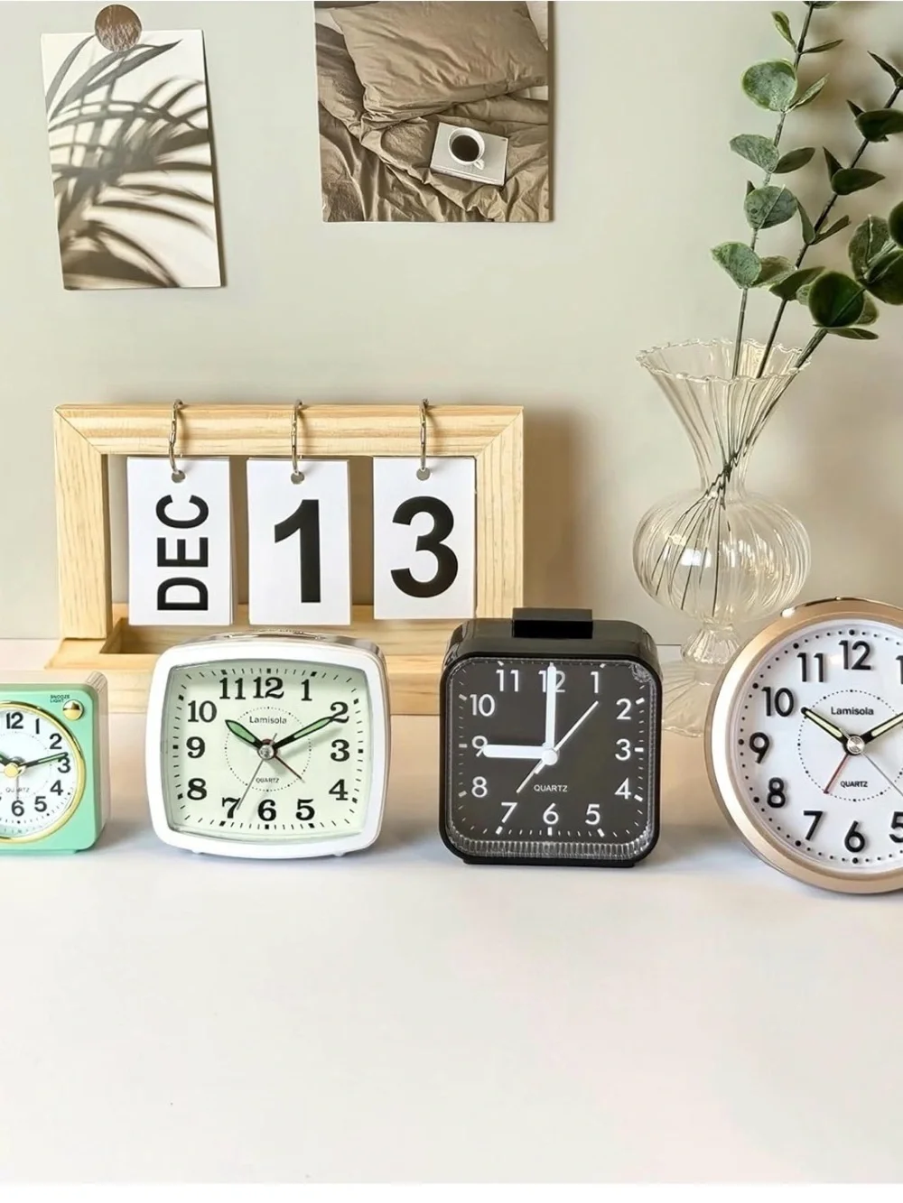 Isola Silver and White Quartz Wall Clock NWT
